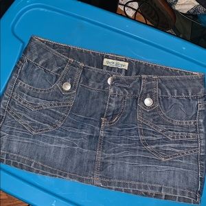 Paris blues mini skirt